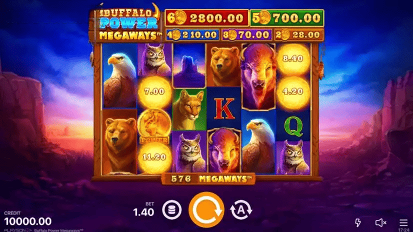 Buffalo Power Megaways Gameplay at 1Win Casino